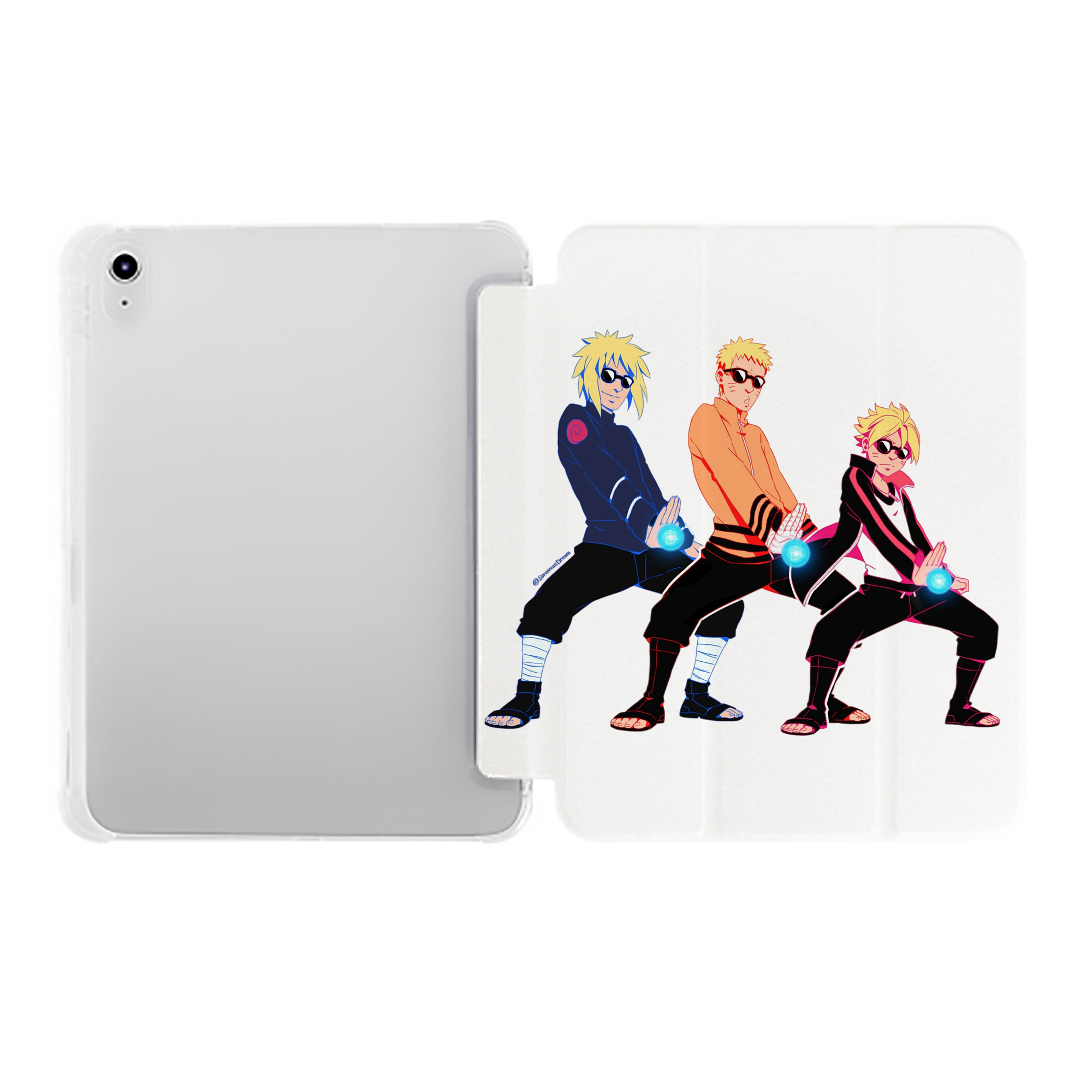 （画像用） NARUTO -ナルト- うずまき ナルト Uzumaki Naruto IPad ケース ペン収納付き 三つ折りスタンド PUレザー×シリコン 対応機種9.5/10.5/10.9インチ